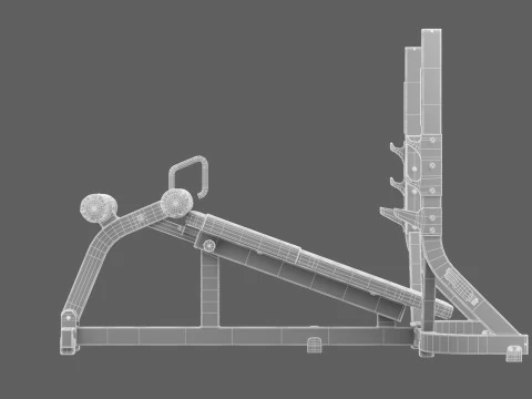 Technogym Olympic Declined Bench Pure 3D Model