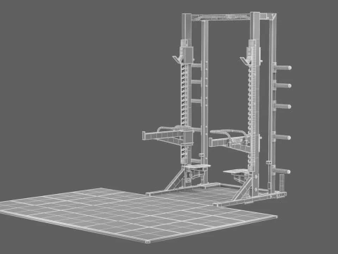 Technogym Half Rack Pure 3D Model