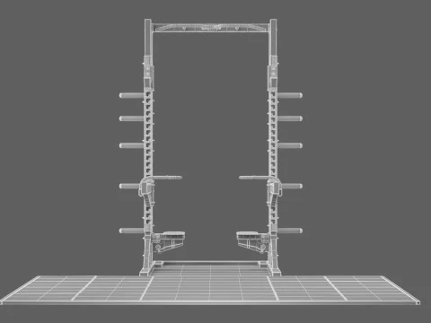Technogym Half Rack Pure 3D Model