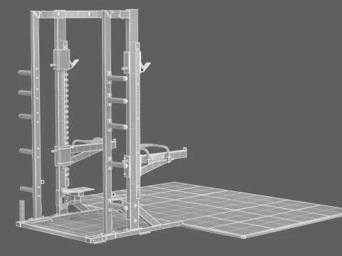 Technogym Half Rack Pure 3D Model