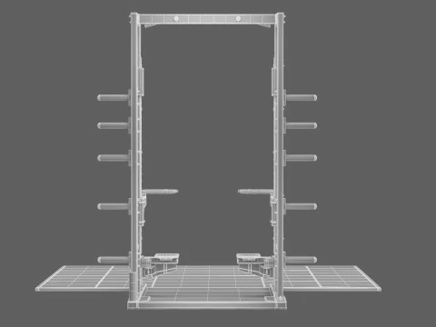 Technogym Half Rack Pure 3D Model