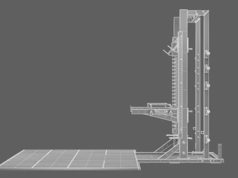 Technogym Half Rack Pure 3D Model