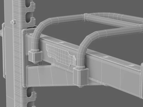 Technogym Half Rack Pure 3D Model