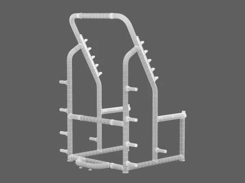 泰诺健深蹲架 3D 模型
