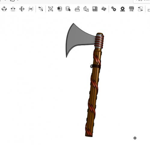 Viking Axe 3D मॉडल .c4d .max .obj .3ds .fbx .stl .blend 