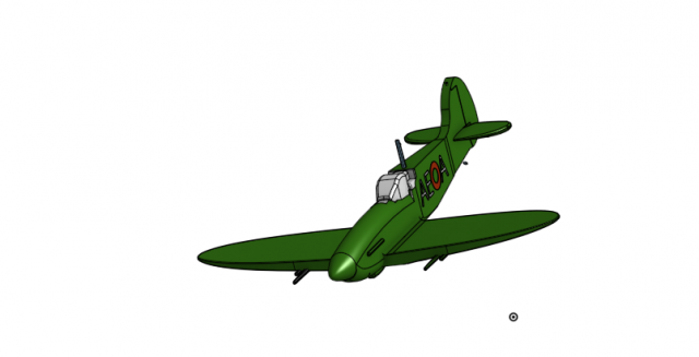 Spitfire Model 3D Baskı Modeli .c4d .max .obj .3ds .fbx .stl .blend 