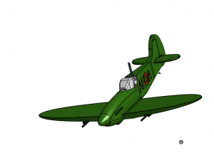 Spitfire Model 3D Print Model