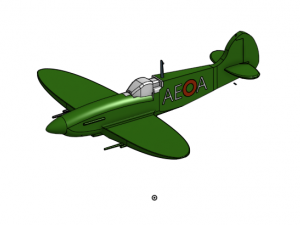 Spitfire Model 3D Baskı Modeli