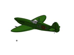 Spitfire Model 3D Print Model