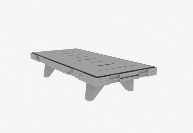 Table in front of the sofa 3D 模型 .c4d .max .obj .3ds .fbx .stl .blend