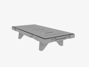 St&oacute;ł przed kanapą Model 3D