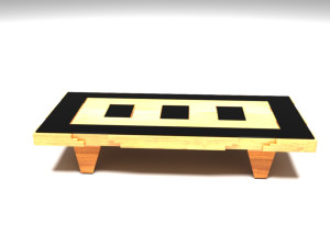Table in front of the sofa 3D 模型