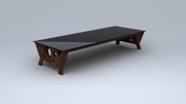 A table in front of the sofa 3D मॉडल .c4d .max .obj .3ds .fbx .stl .blend 