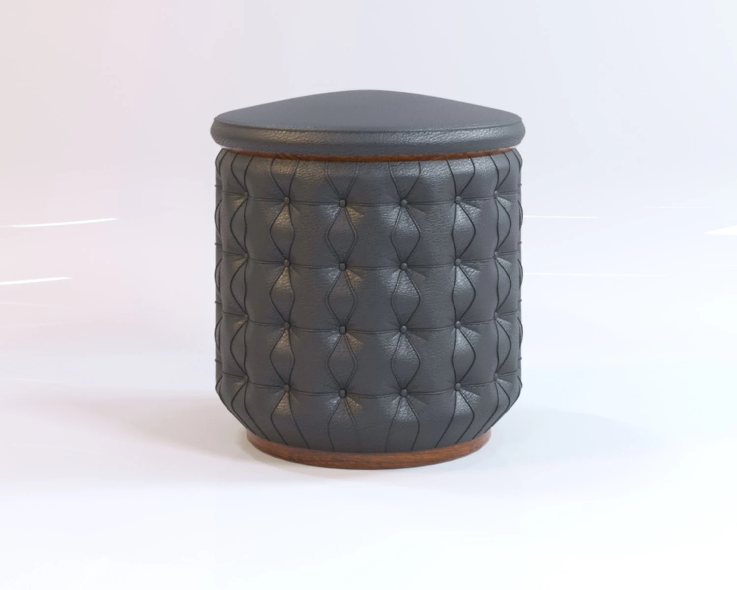 Covered with soft puffy leather 3D Model .c4d .max .obj .3ds .fbx .stl .blend 