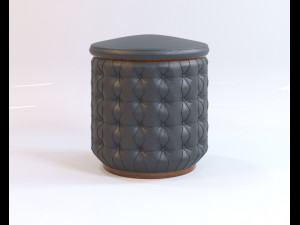 Covered with soft puffy leather 3D Model