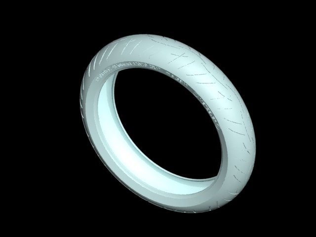 Motorcycle tire METZELER R17 12070 roadtec Z8 3D Model .c4d .max .obj .3ds .fbx .stl .blend 