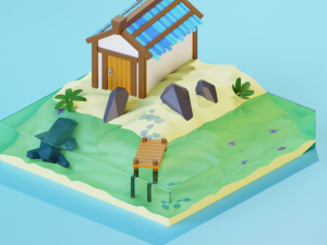 Beach 3D Model