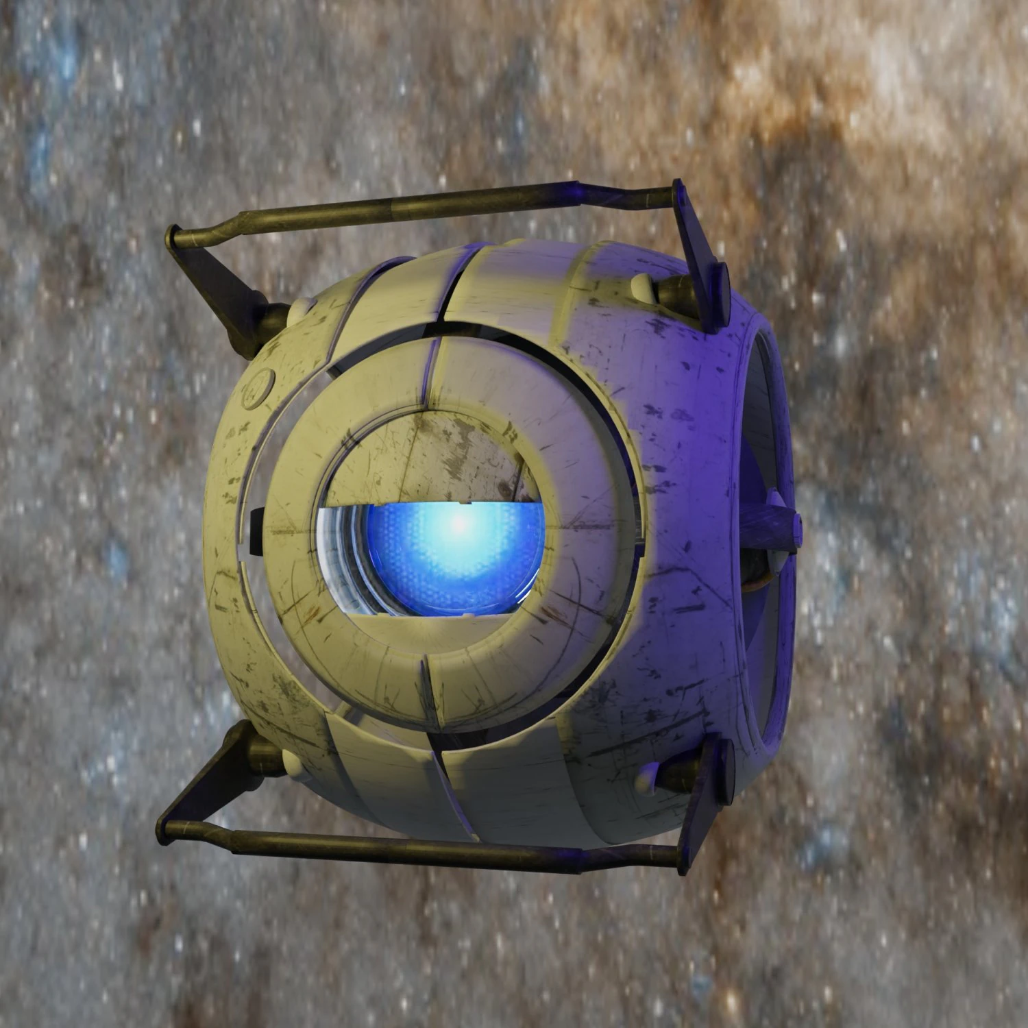 Wheatley Portal 2 3D Model .c4d .max .obj .3ds .fbx .stl .blend