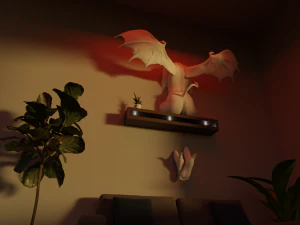 Demon Sitting 3D Print Model