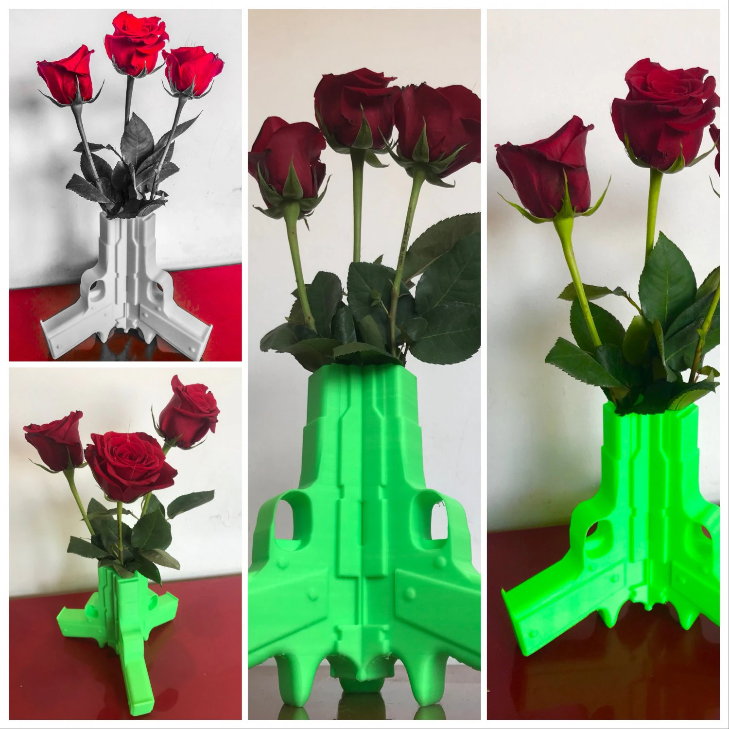 Guns Roses 3D Print Model .c4d .max .obj .3ds .fbx .stl .blend 