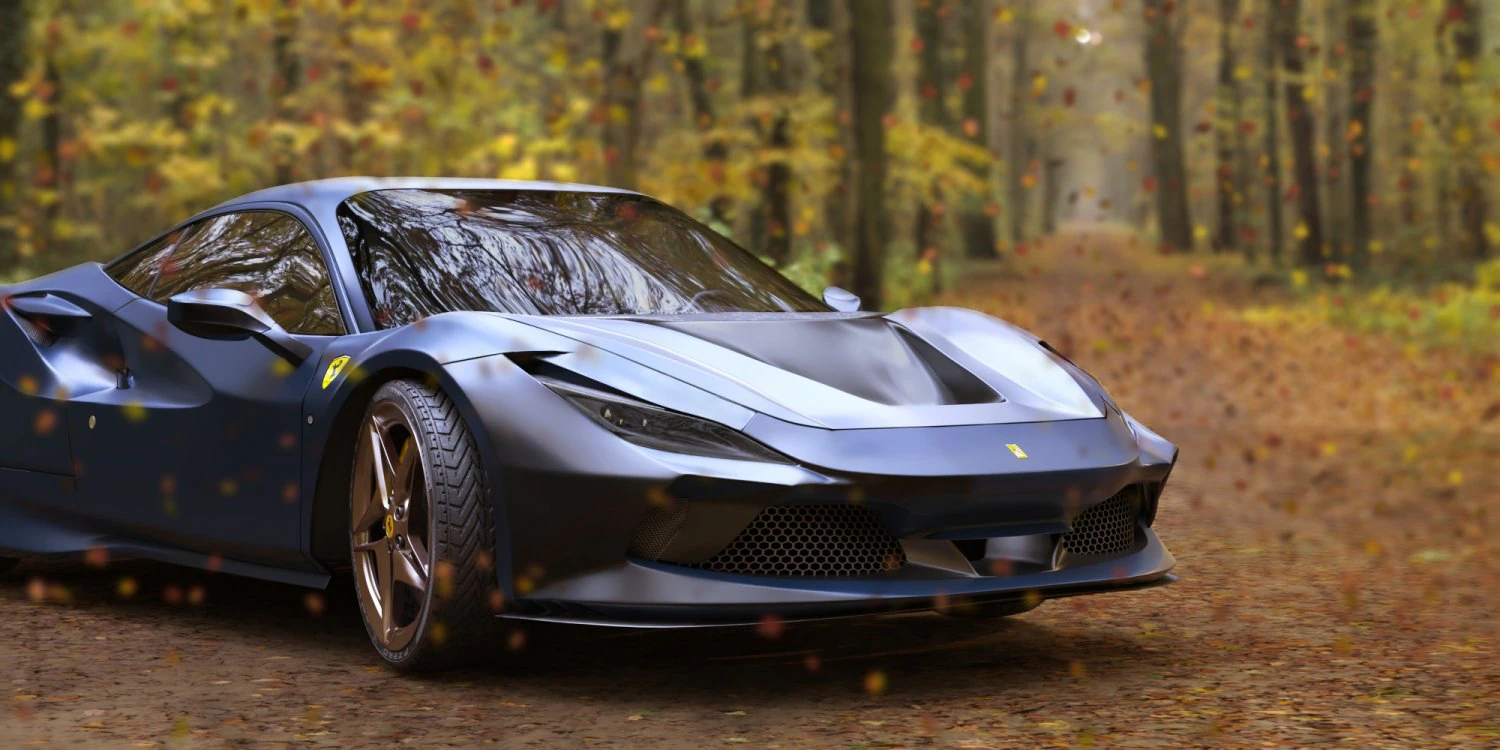 Ferrari F8 Tributo 3D Model .c4d .max .obj .3ds .fbx .stl .blend