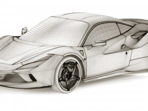 Ferrari F8 Tributo 3D Model