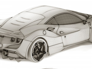 Ferrari F8 Tributo 3D 模型
