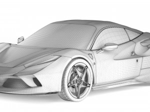 Ferrari F8 Tributo 3D Модель