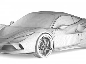 Ferrari F8 Tributo 3D Model