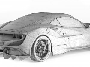 Ferrari F8 Tributo 3D Модель