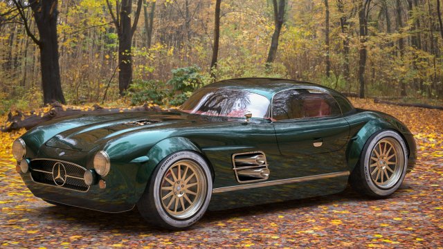 S Club Mercedes benz SL 300 3Dモデル .c4d .max .obj .3ds .fbx .stl .blend 