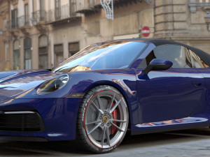 Porsche 911 Carrera Cabriolet 3D Model