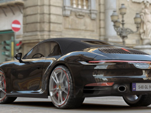 Porsche 911 Carrera Cabriolet 3D Model