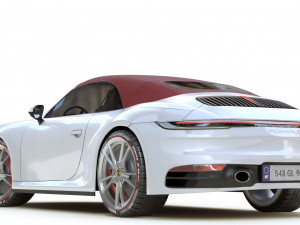 Porsche 911 Carrera Cabriolet 3D Model