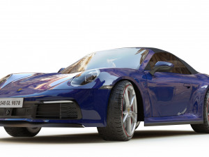 Porsche 911 Carrera Cabriolet 3D Model