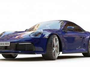 Porsche 911 Carrera Cabriolet 3D Model