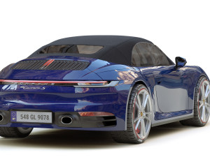Porsche 911 Carrera Cabriolet 3D Model