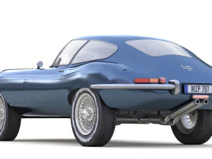 Jaguar E Type 3D Model