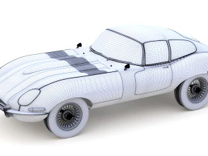 Jaguar E Type 3D Model