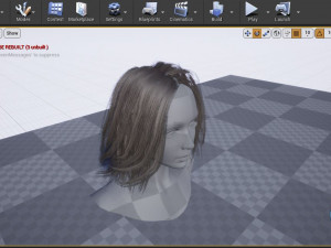 Hair002 Low-poly 3D-Modell