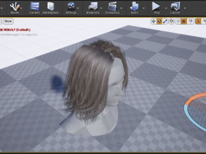 Hair002 Low-poly 3D-Modell