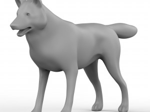 Wolf Base Mesh 3D Model