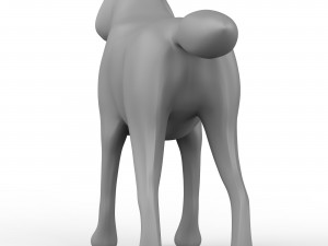 Wolf Base Mesh 3D Model
