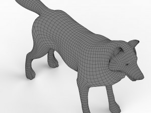Wolf Base Mesh 3D Model