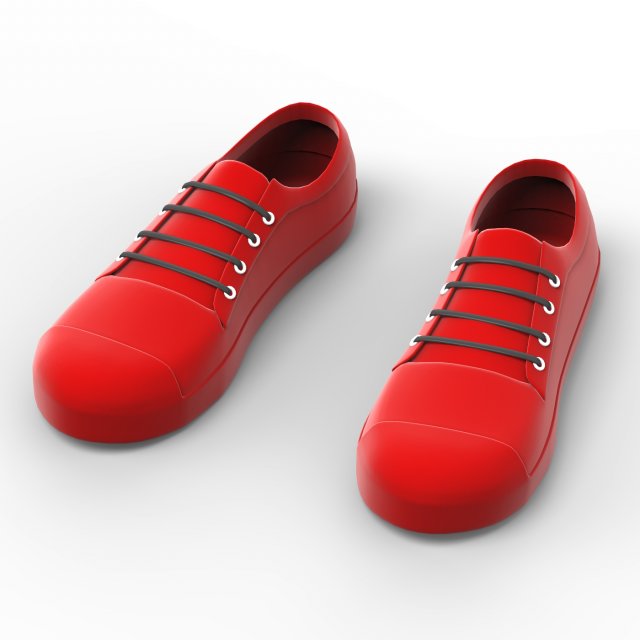 Cartoon Shoe 3D Model .c4d .max .obj .3ds .fbx .stl .blend 