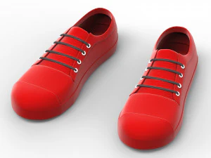Cartoon Shoe 3D Model
