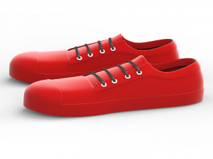 Cartoon Shoe 3D Model