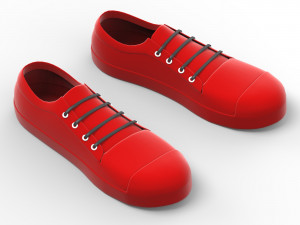 Cartoon Shoe 3D Model