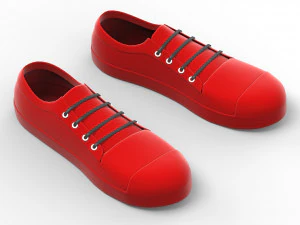 Cartoon Shoe 3D Model