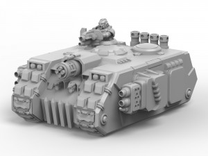 Land Raider 3D Printable Toy 3D 模型